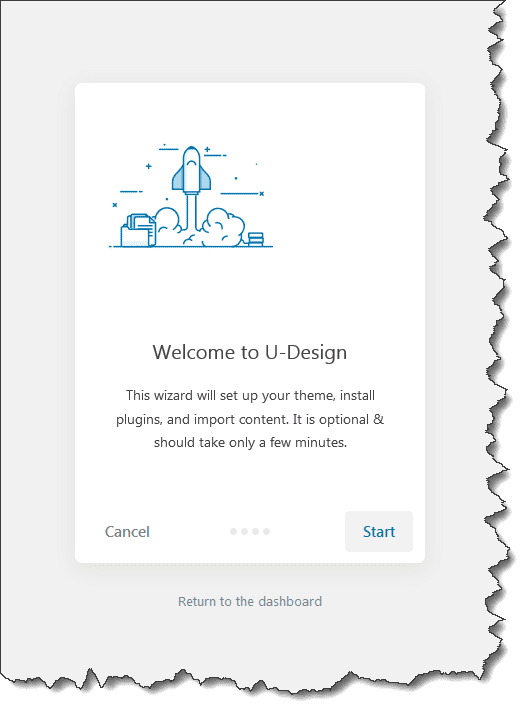 import demo content wizard